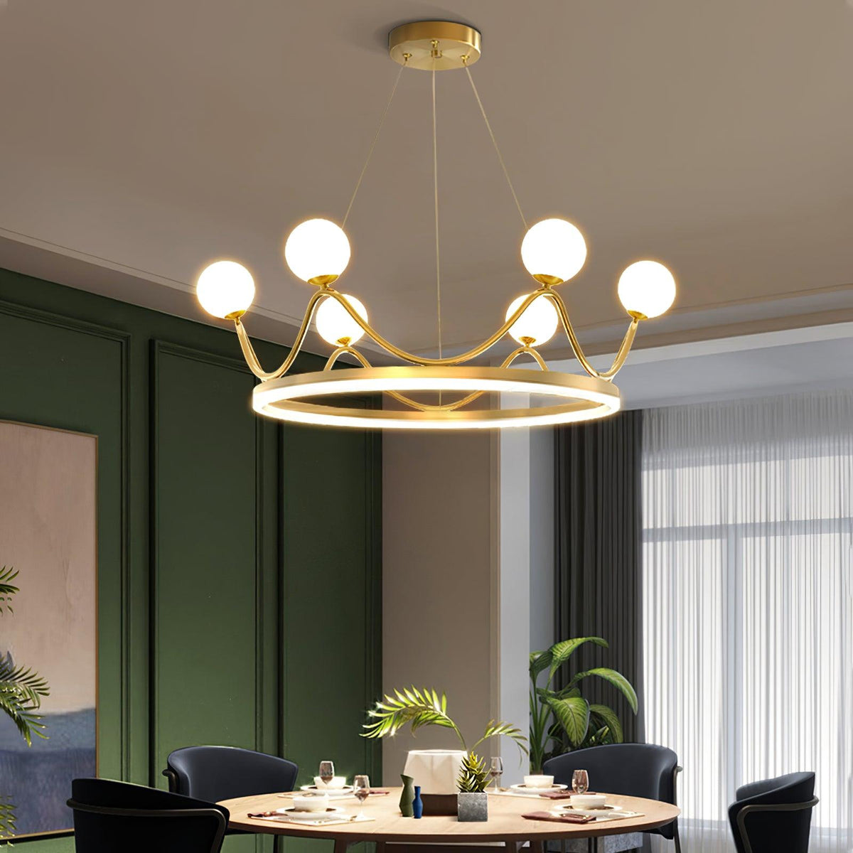 Vianora Lustre en Verre de Luxe