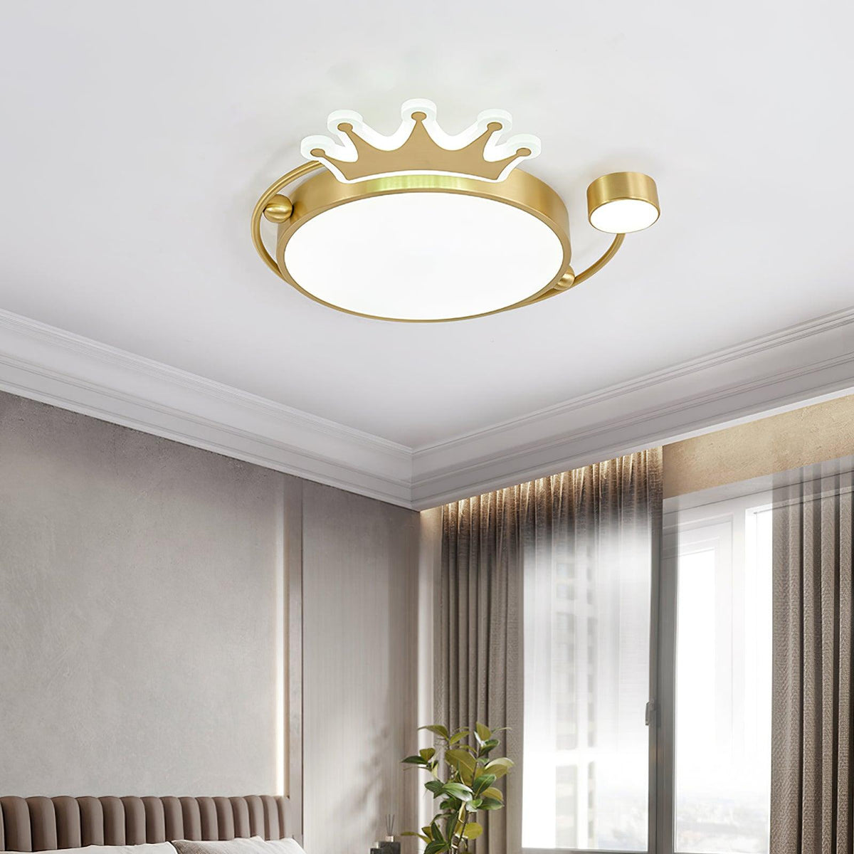Iselana Lampe Plafonnier Classique Art Couronne