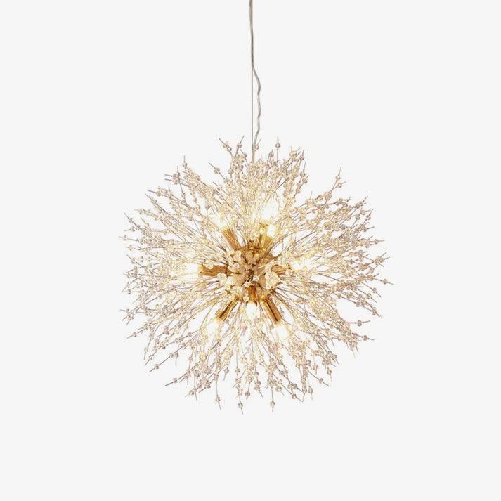 Edressa Lustre Cristal Pissenlit avec Cristaux