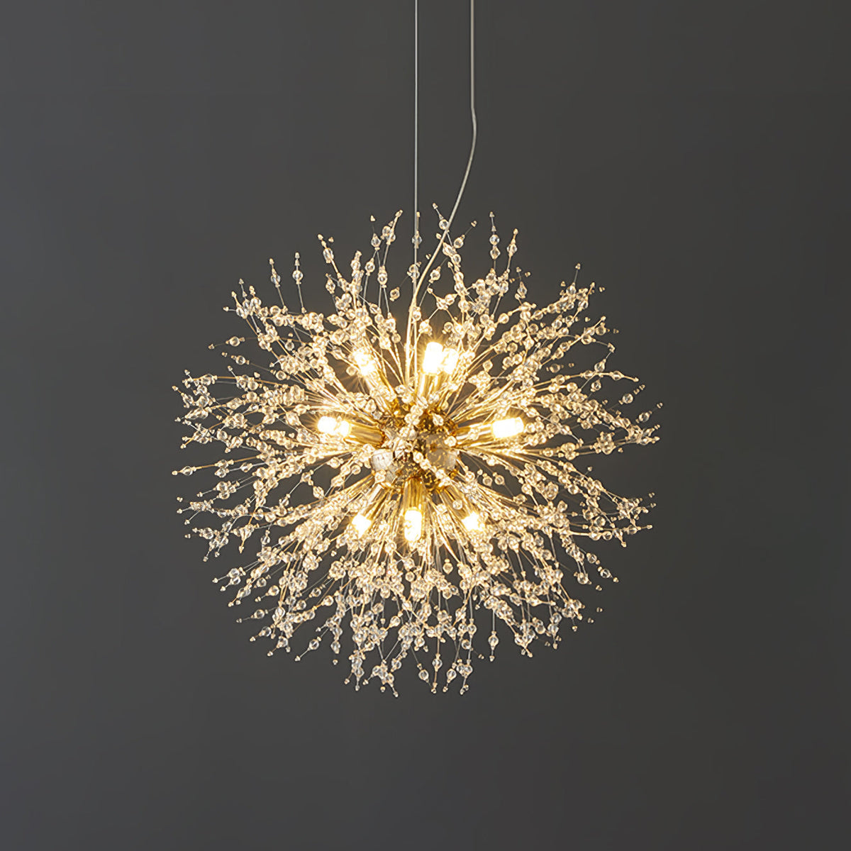 Edressa Lustre Cristal Pissenlit avec Cristaux