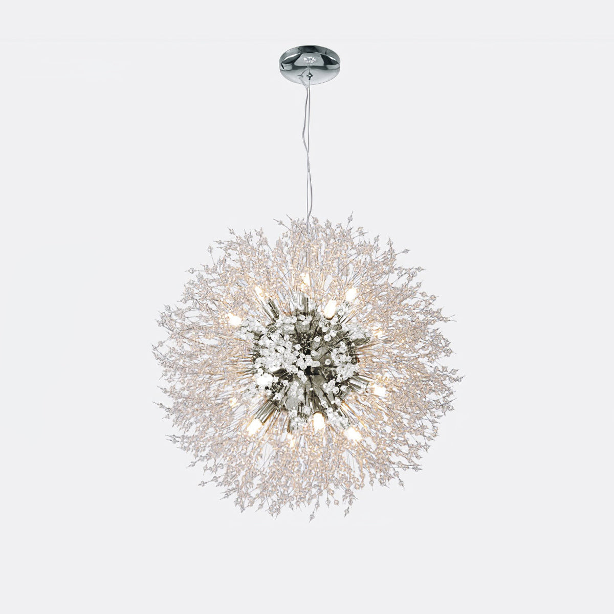 Edressa Lustre Cristal Pissenlit avec Cristaux