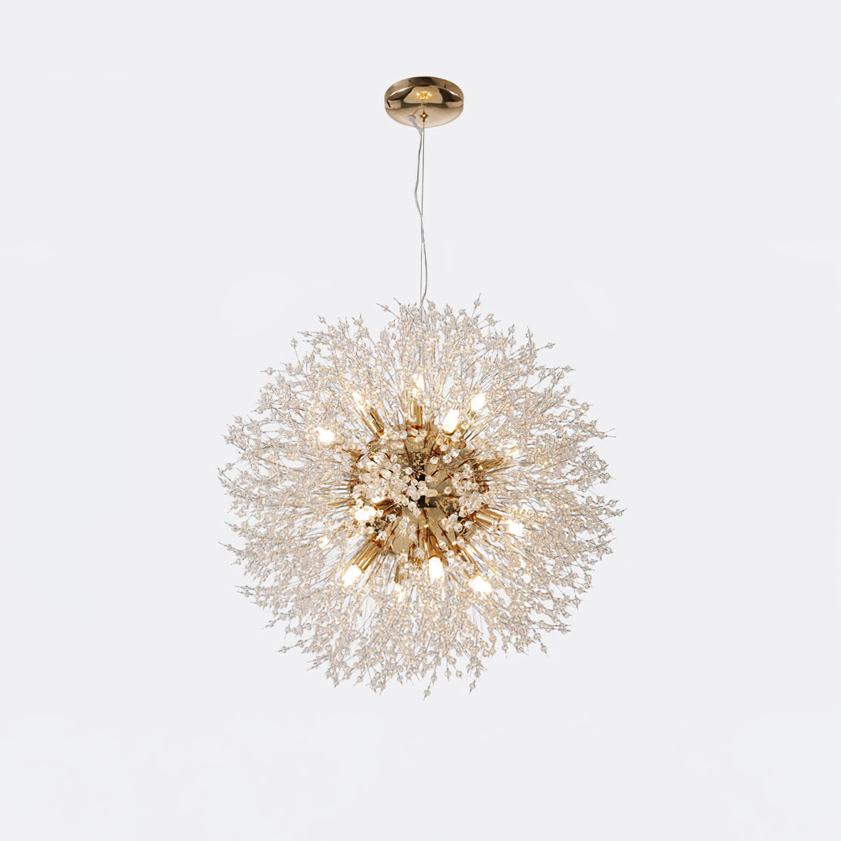 Edressa Lustre Cristal Pissenlit avec Cristaux