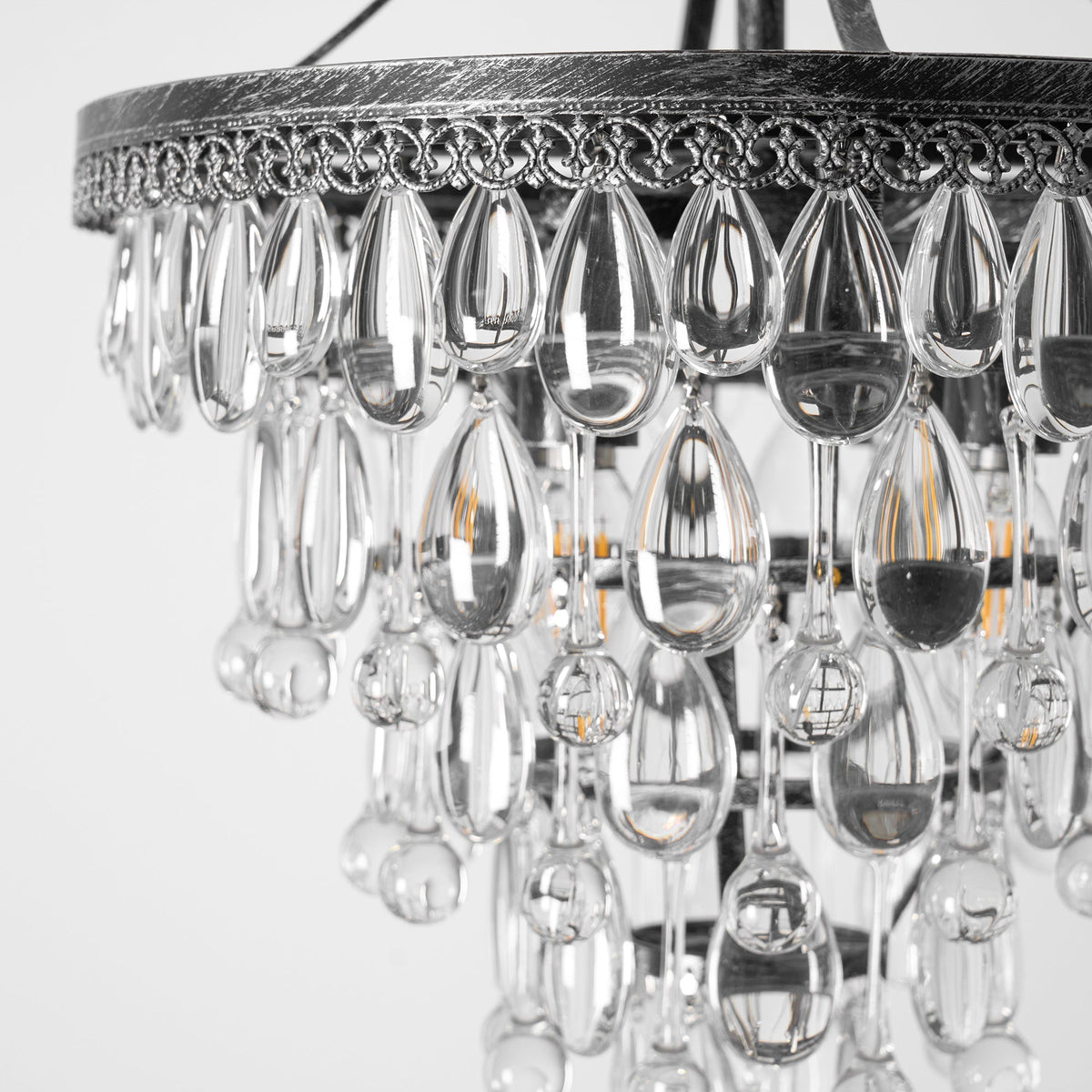 Blink Lustre Unique En Cristal Et Métal En Forme De Pyramide Inversée