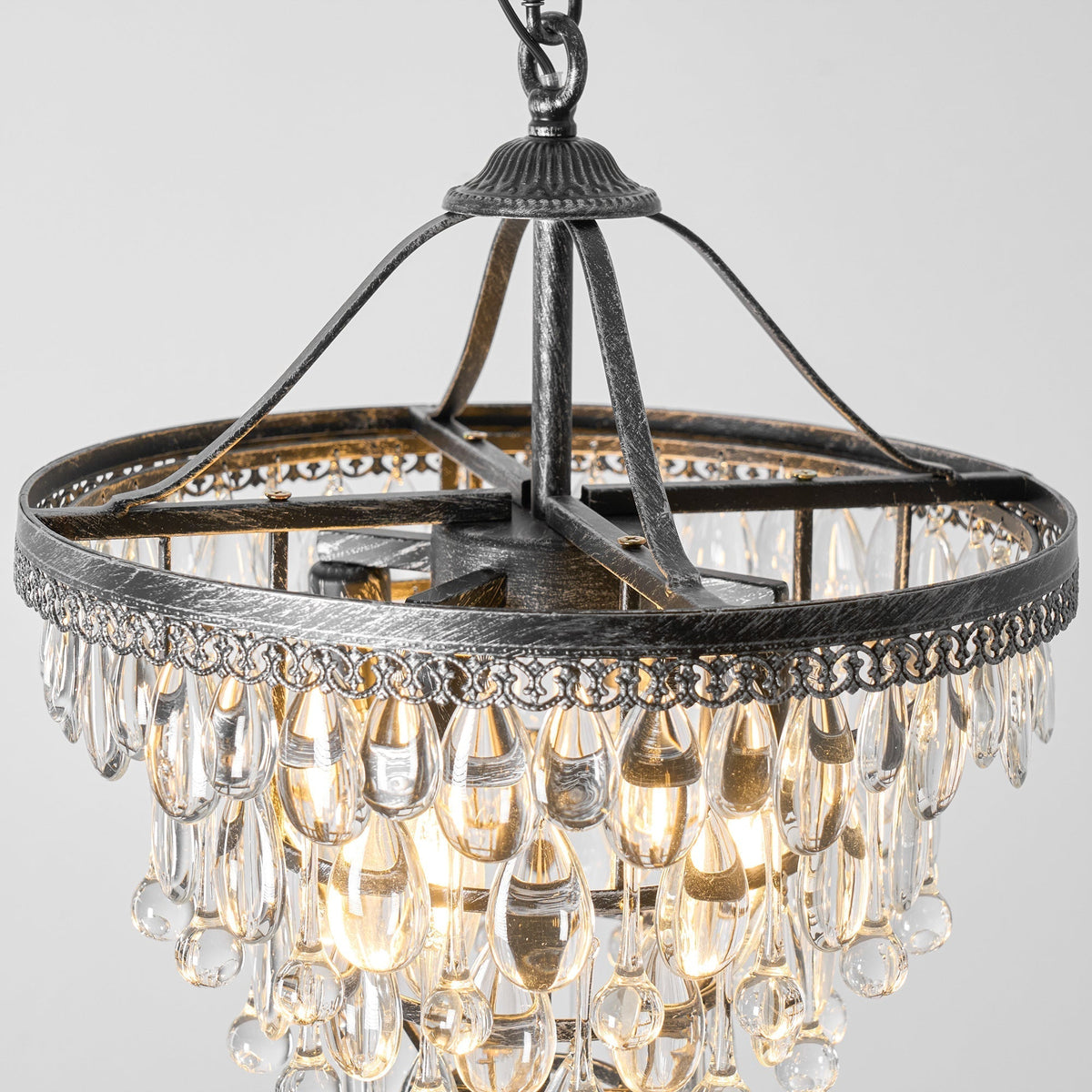 Blink Lustre Unique En Cristal Et Métal En Forme De Pyramide Inversée