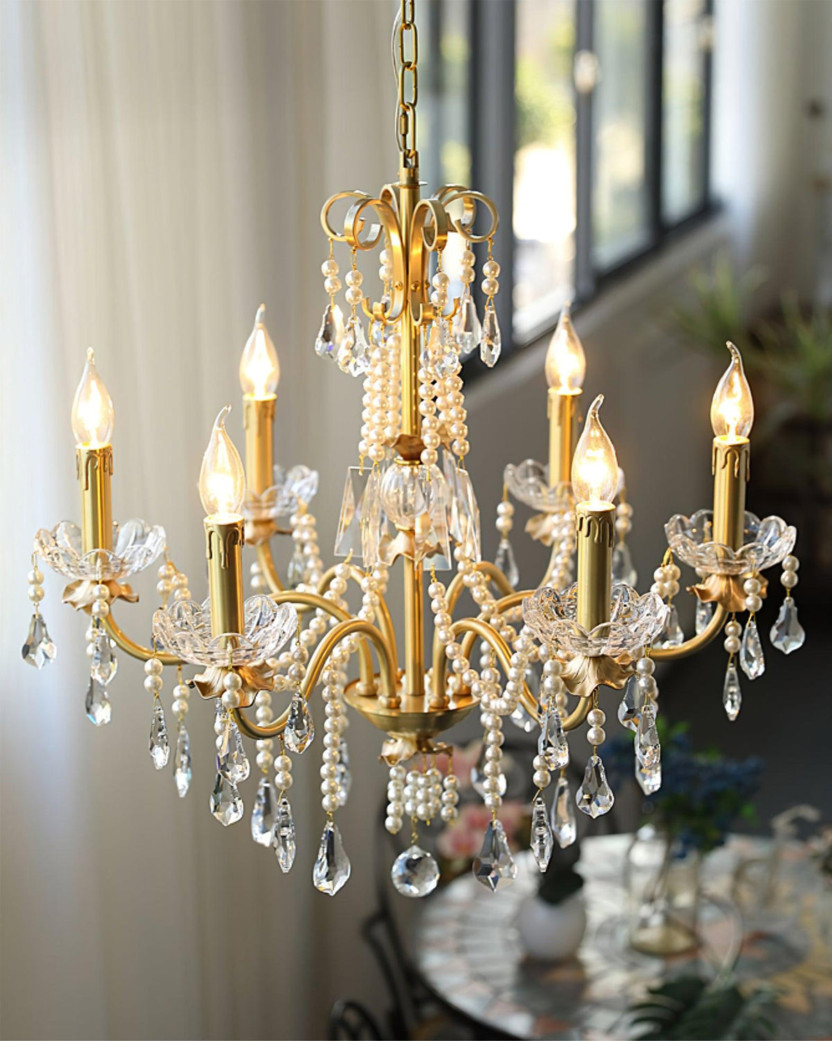 Hadrena Lustre Cristal Perle