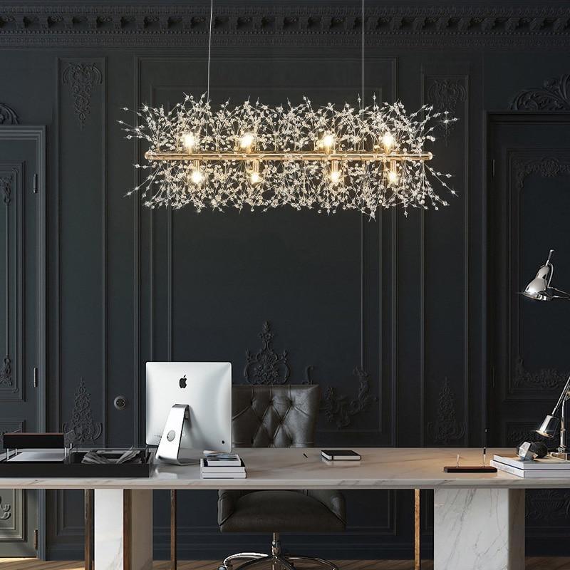 Bastiana Lustre Laiton Linéaire Cristal Branche