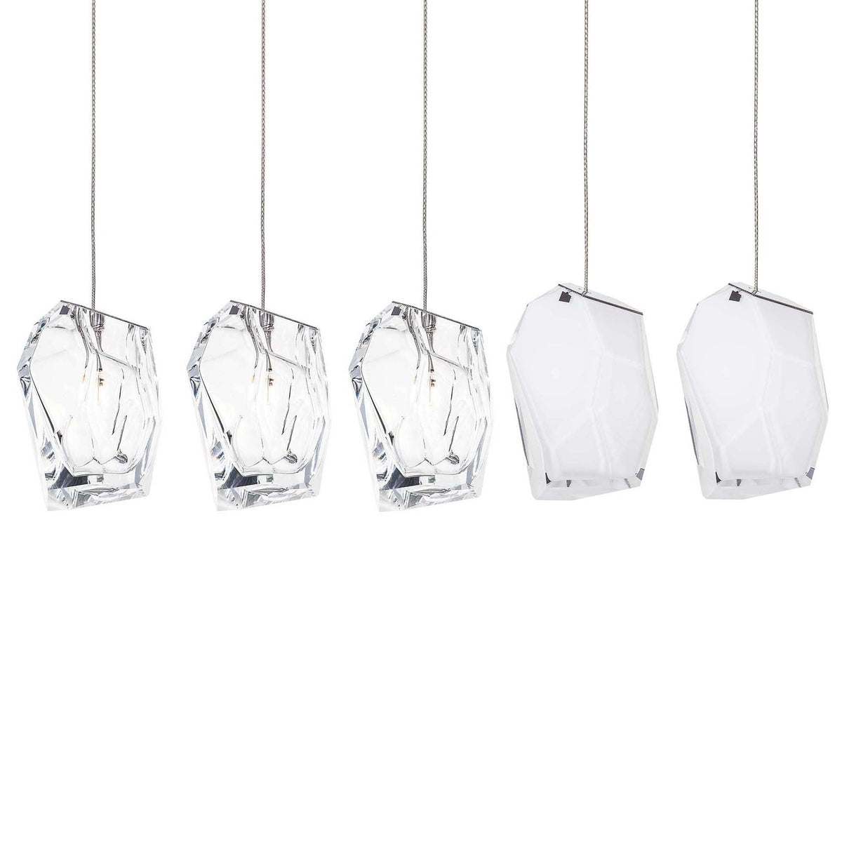 Crystal Rock Cluster Pendant Light-Neutral Decor