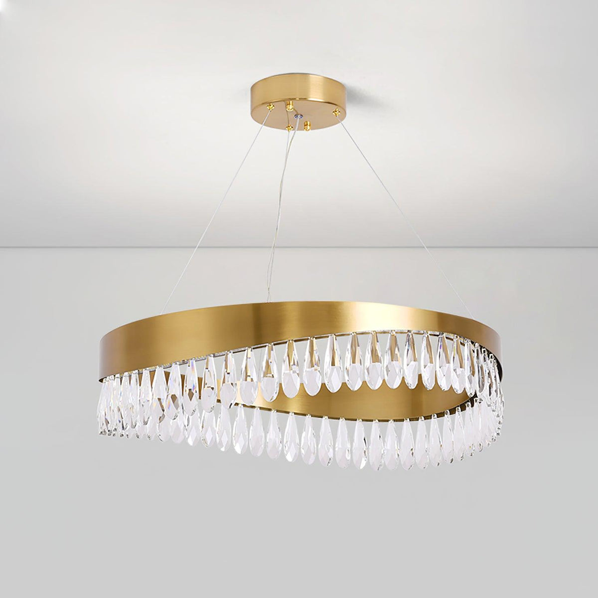 Alvaira Lustre Anneau en Cristal Poli