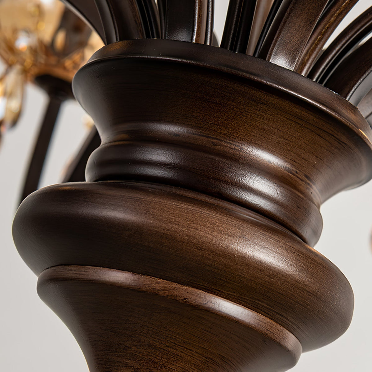 Enorel Lustre en Bronze Vintage avec Cristaux
