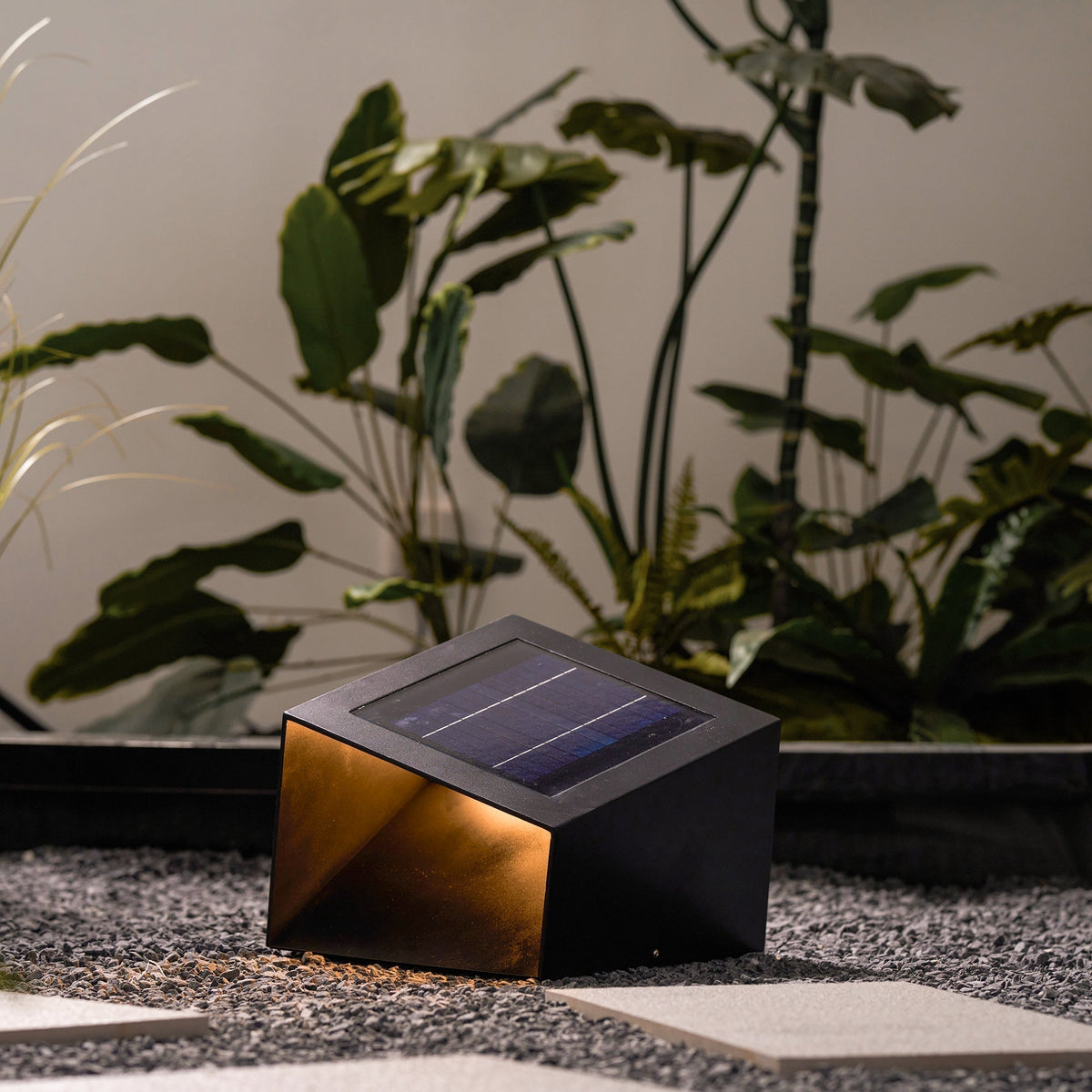 Kirelise Lampe Solaire Extérieure Unique Cube Jardin