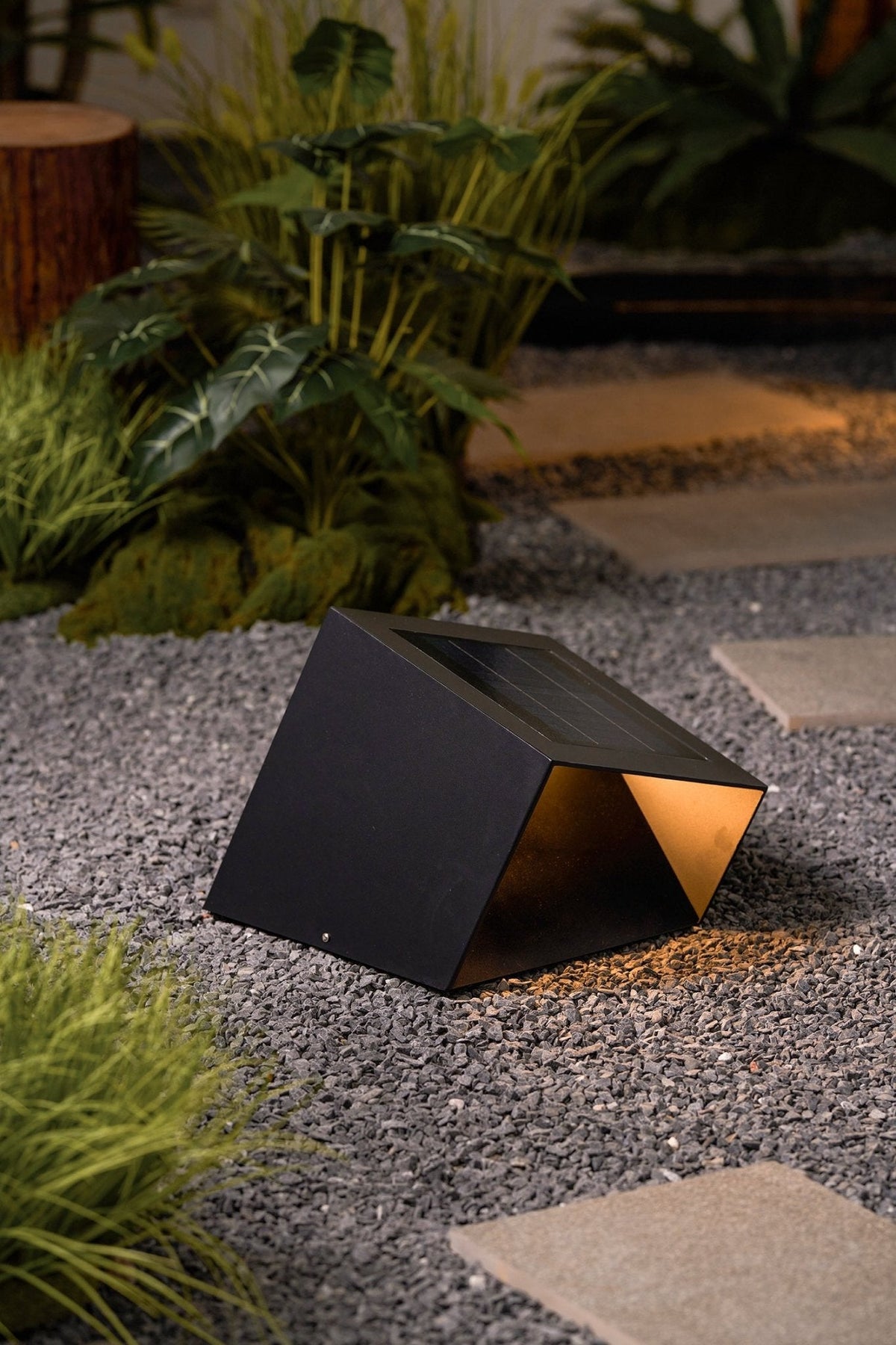 Kirelise Lampe Solaire Extérieure Unique Cube Jardin