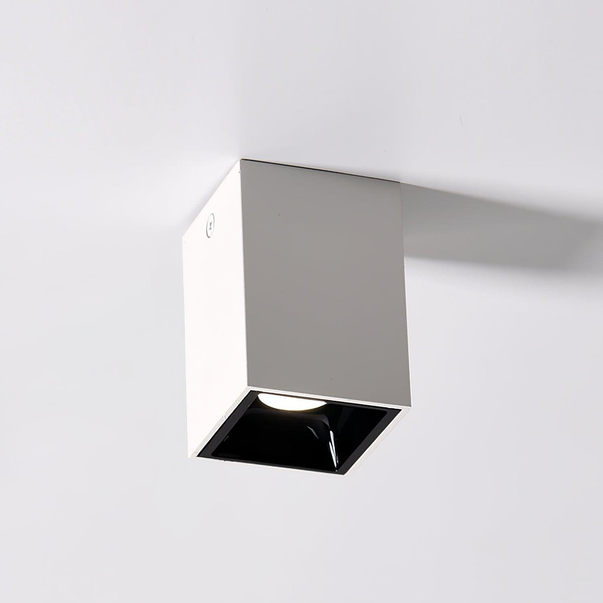 Toraine Plafonnier Cube Carré Noir Projecteur