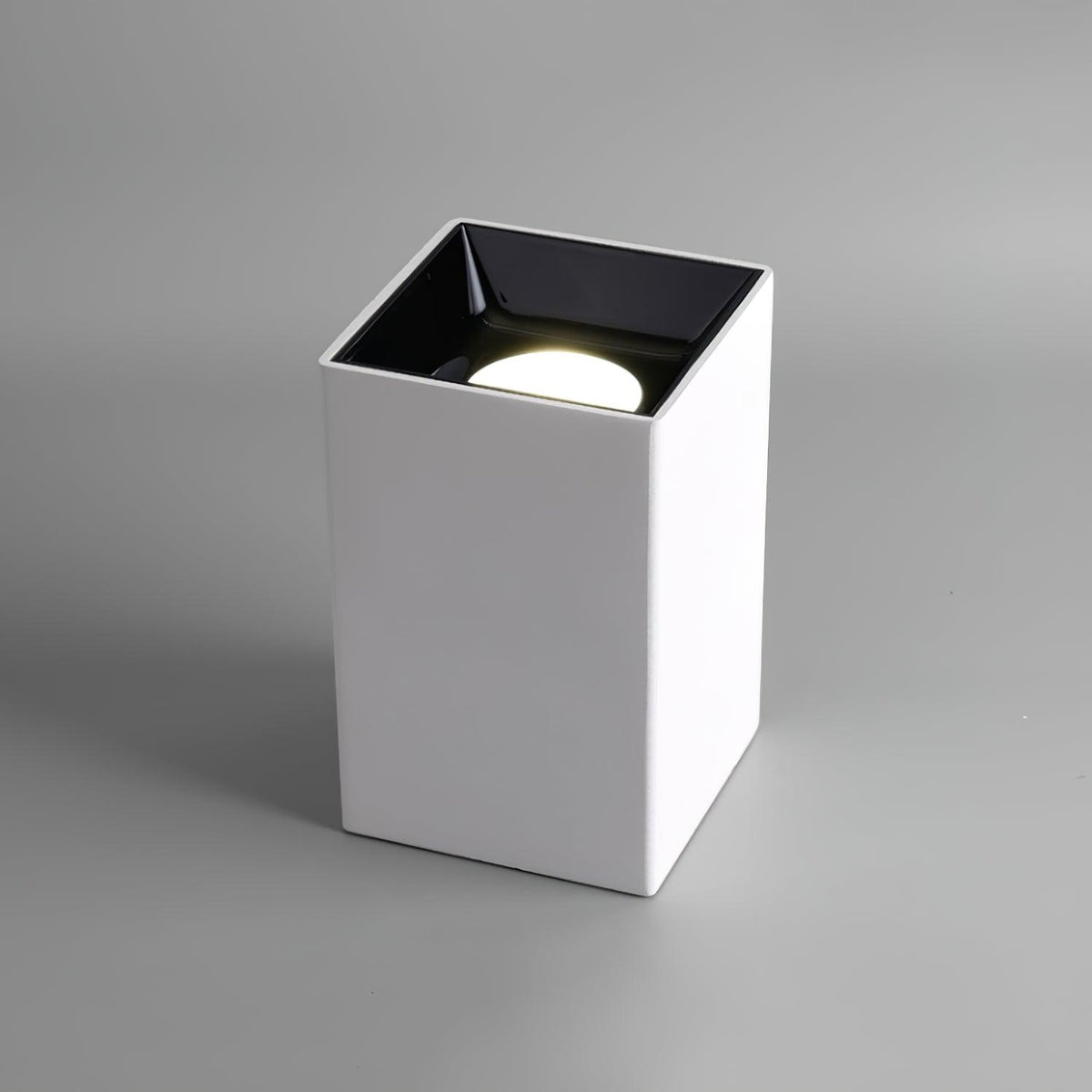 Toraine Plafonnier Cube Carré Noir Projecteur