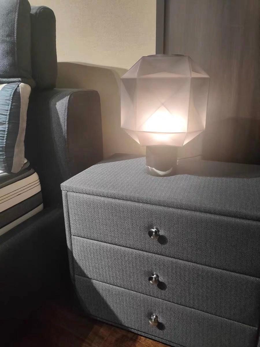 Olveira Lampe de Table Art Nordique en Verre Haut de Gamme