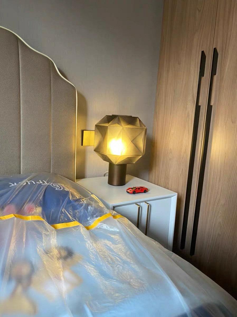 Olveira Lampe de Table Art Nordique en Verre Haut de Gamme
