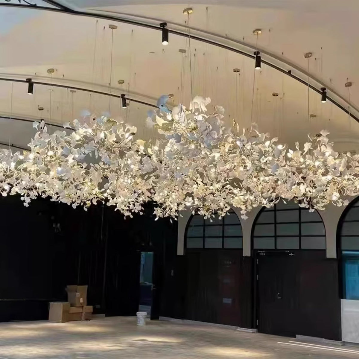 Quiniel Céramique Gingko Feuille Lustre