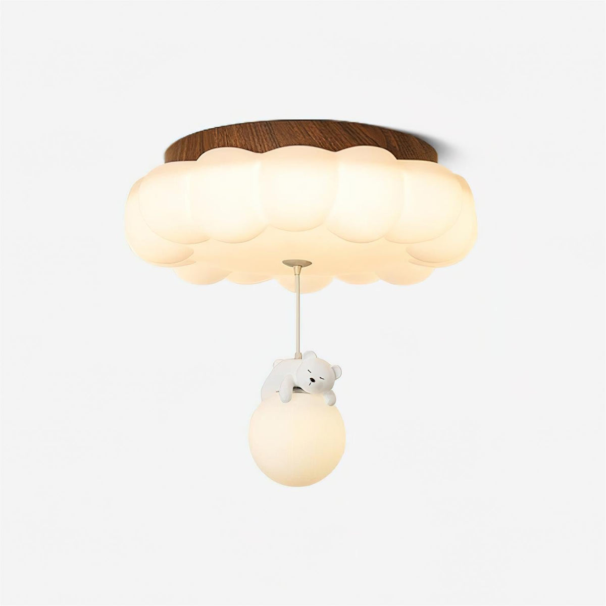 Quen Plafonnier ludique ourson et gâteau pour chambre d’enfant