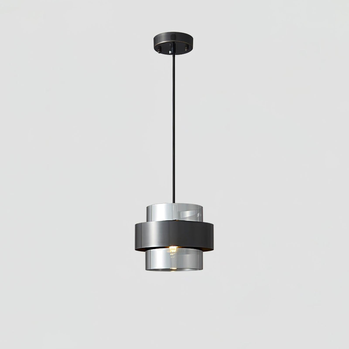 Kirivia Suspension en Laiton Cylindre Verre Contemporain