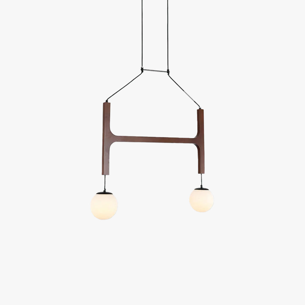 Terra Lustre Géométrique en Bois
