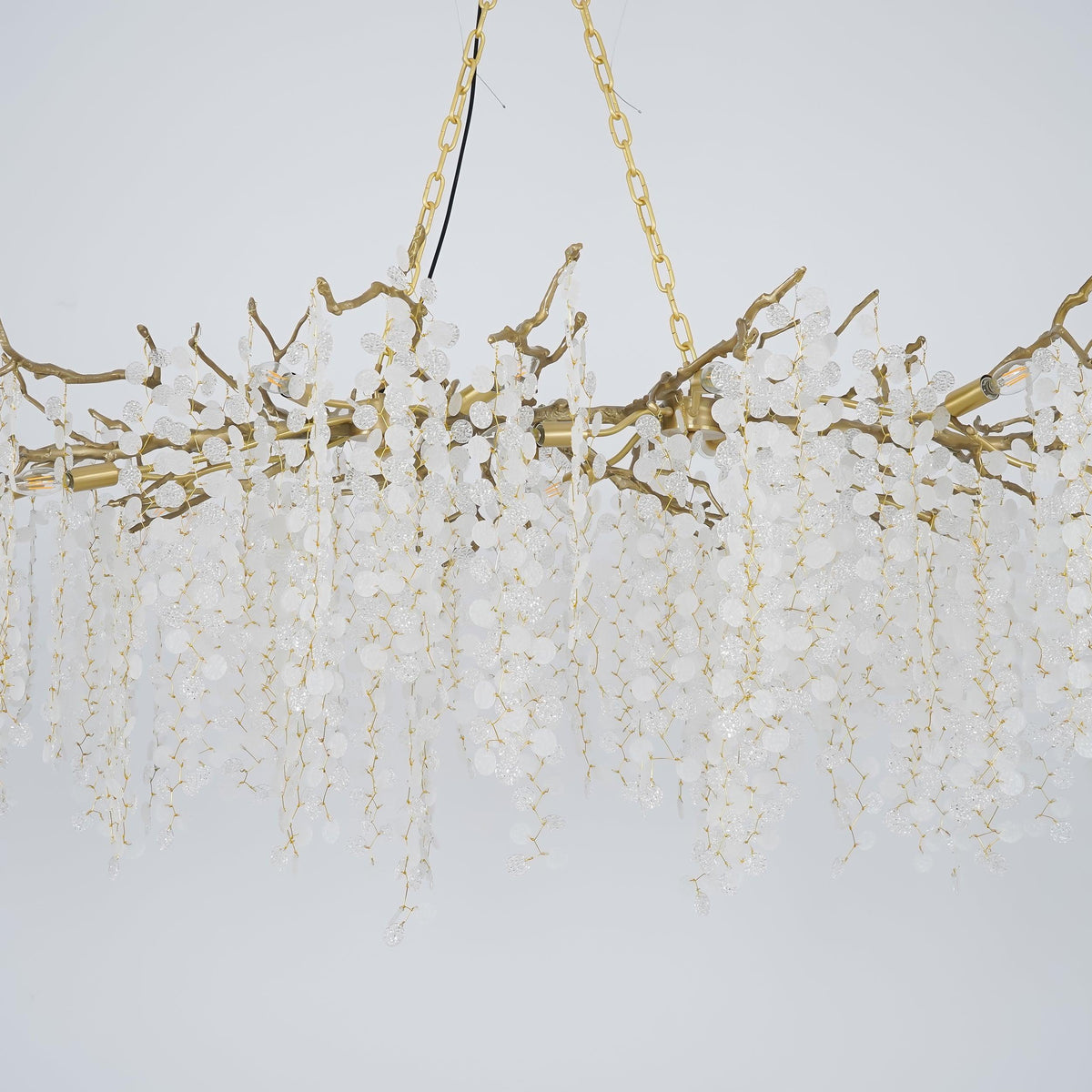 Ravelise Suspension Lampe Goutte de Rosée en Cristal