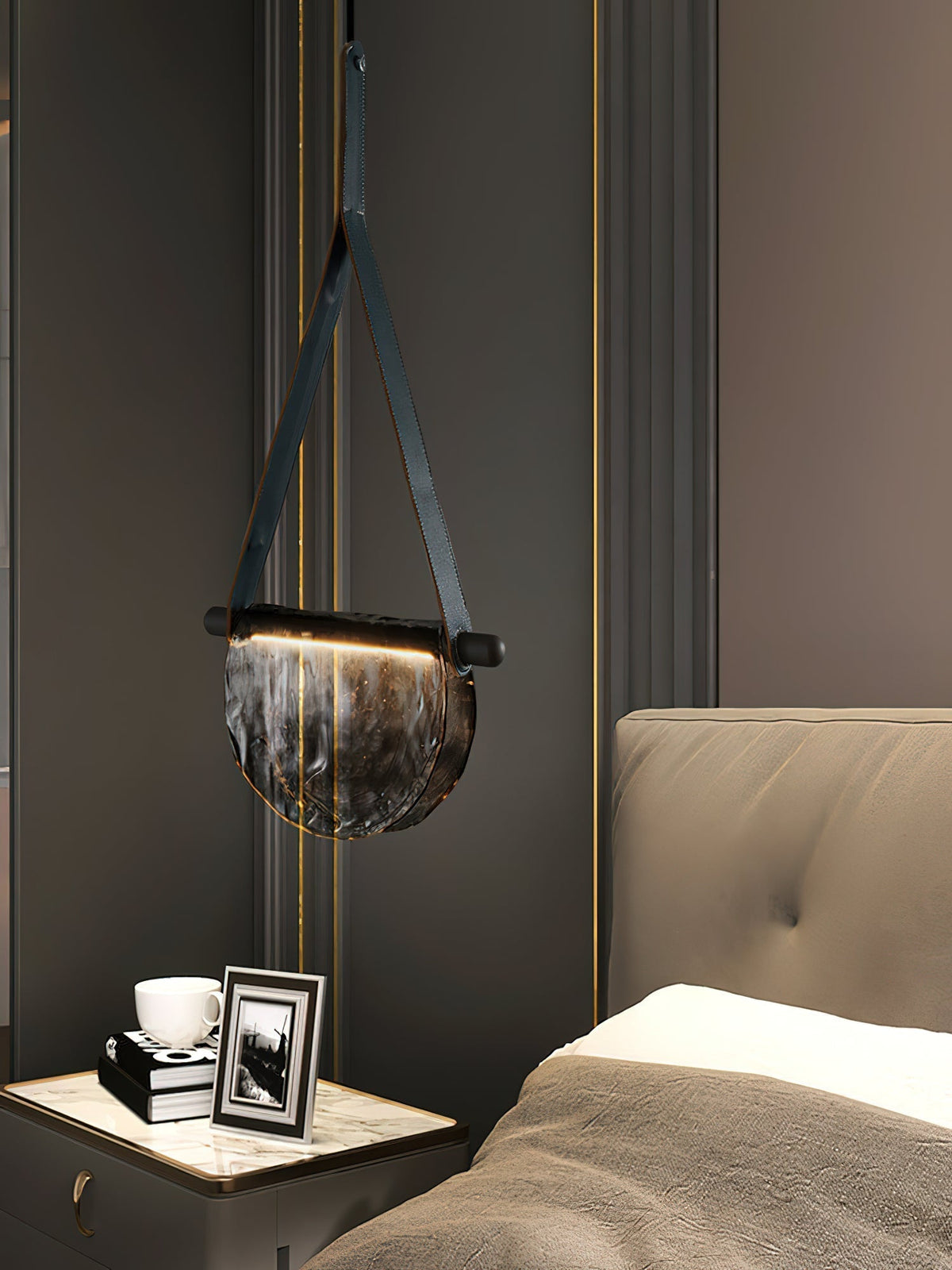 Knack Lampe à Suspension En Métal Et Verre Minimaliste Moderne