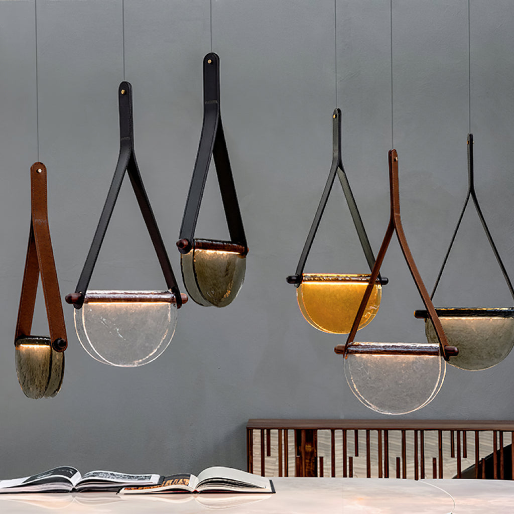 Knack Lampe à Suspension En Métal Et Verre Minimaliste Moderne