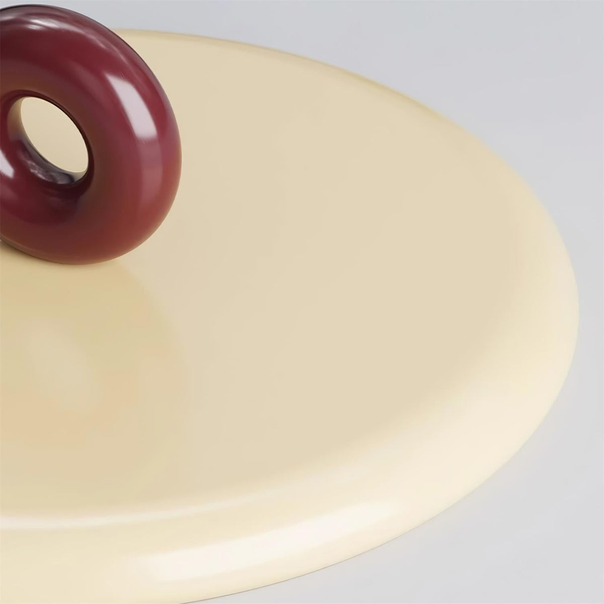 Pendant Lamp Disc with Loop Detail Ambient Minimalist-Neutral Decor