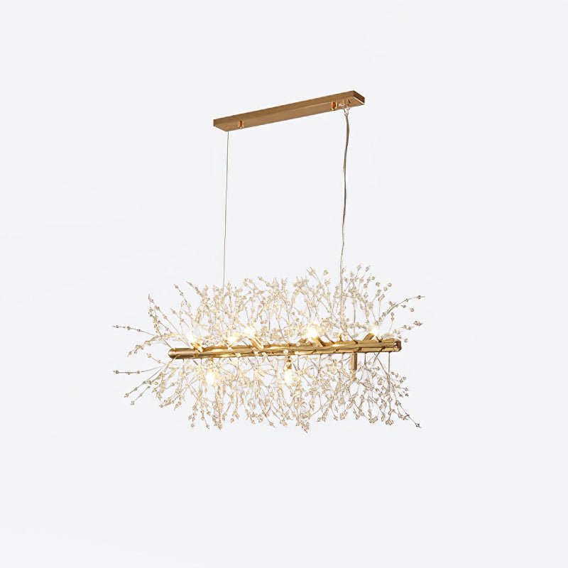 Bastiana Lustre Laiton Linéaire Cristal Branche