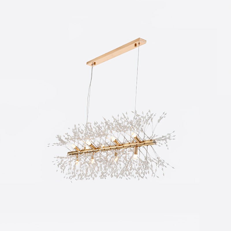 Bastiana Lustre Laiton Linéaire Cristal Branche