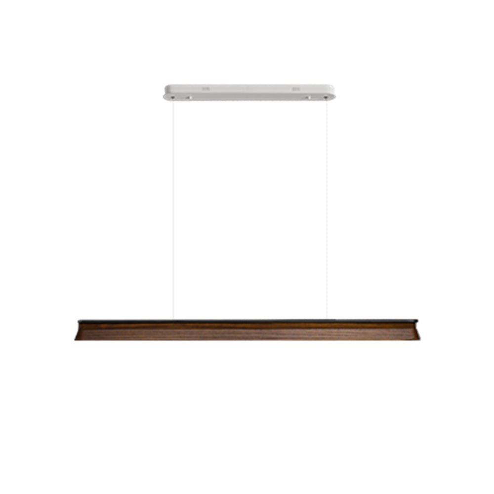 Soleris Suspension Lampe Poutre en Bois Minimaliste