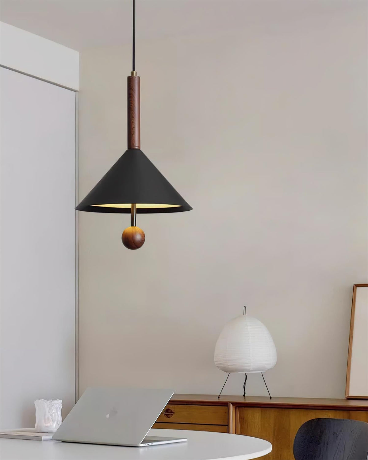 Veyra Cone Pendant Light-Neutral Decor