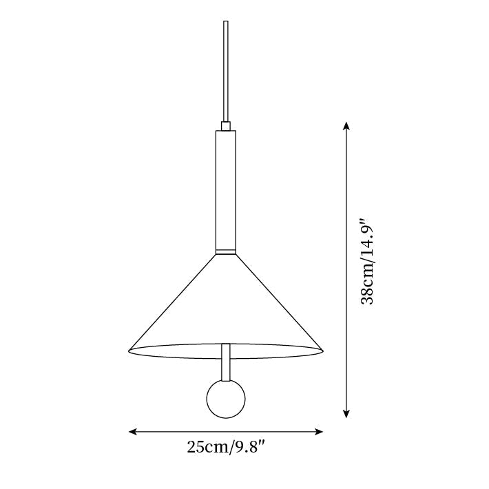 Veyra Cone Pendant Light-Neutral Decor