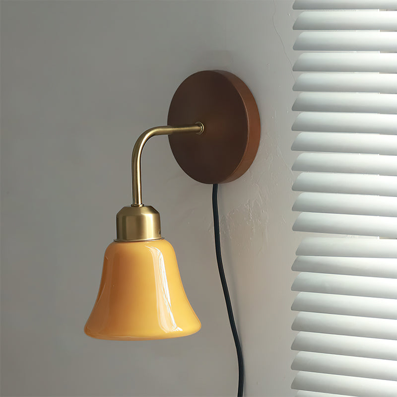 Size and dimensions of the Daphne Pastel Plug-In Wall Sconce.