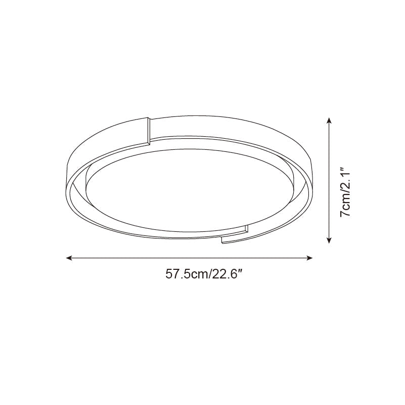 Solen Ceiling Light Minimalist Round Travertine-Neutral Decor