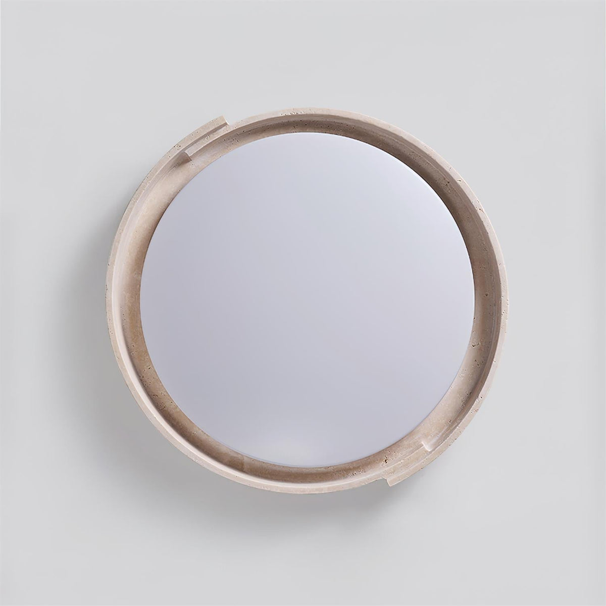 Solen Ceiling Light Minimalist Round Travertine-Neutral Decor