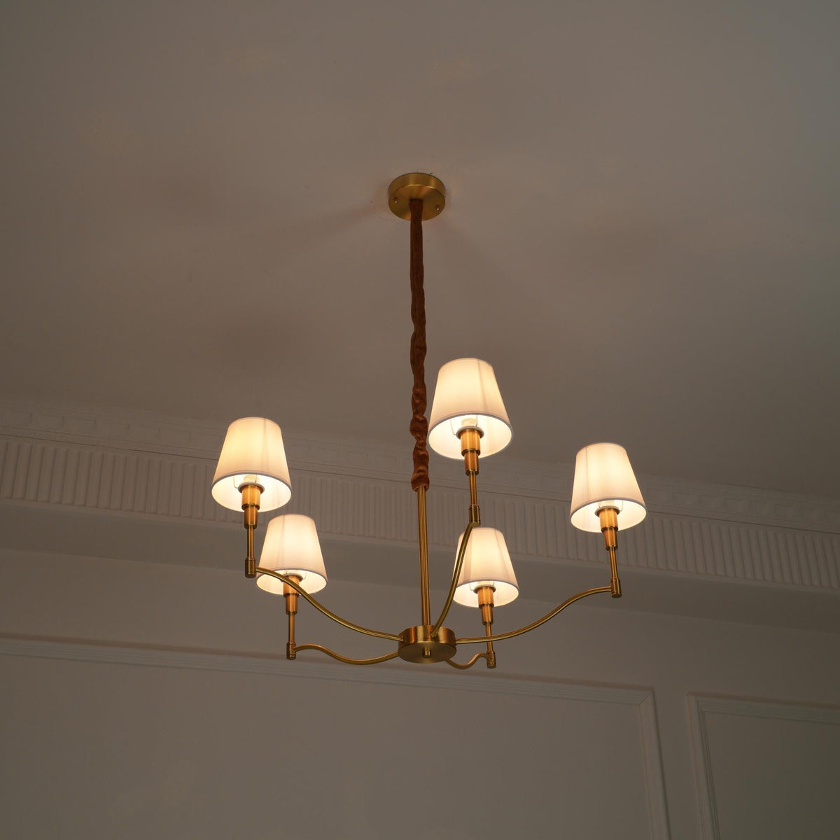 Unfold Lustre Métal Laiton Tissu Traditionnel Vintage