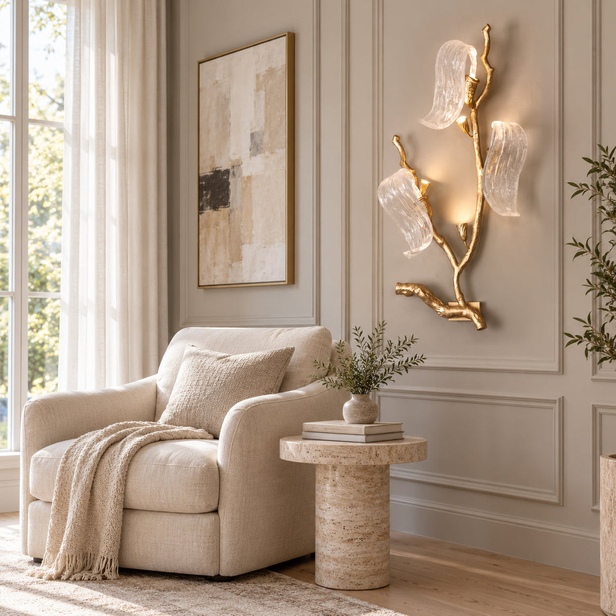Jorrenstone Applique Murale À Branches Et Rubans De Verre – vue 7