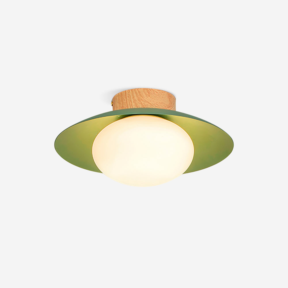 Verdora Green Flush Mount Ceiling Light-Neutral Decor