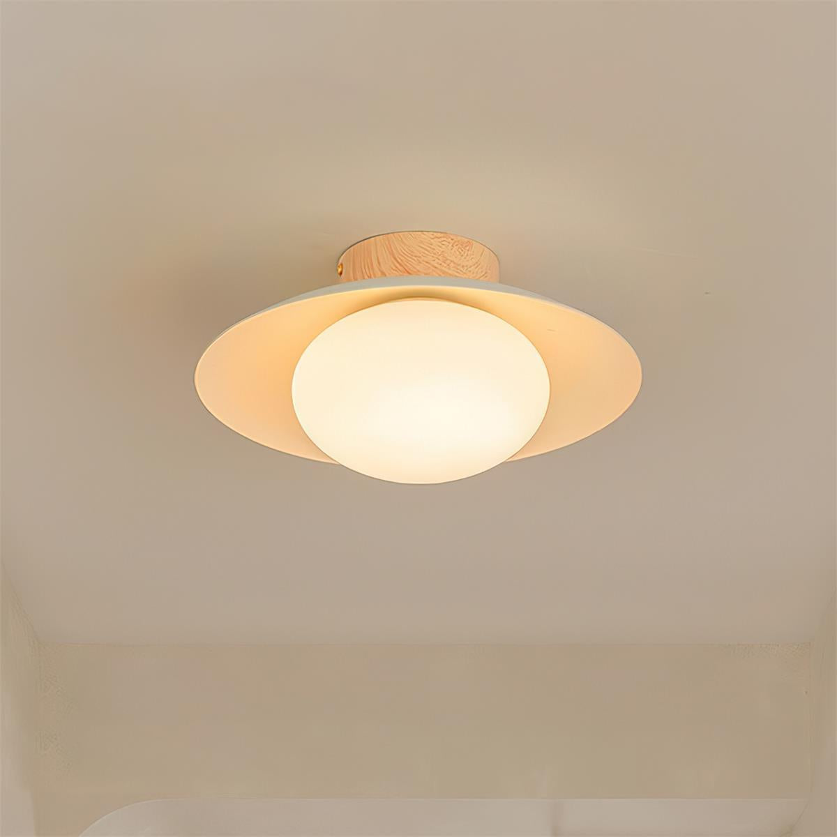 Verdora Green Flush Mount Ceiling Light-Neutral Decor