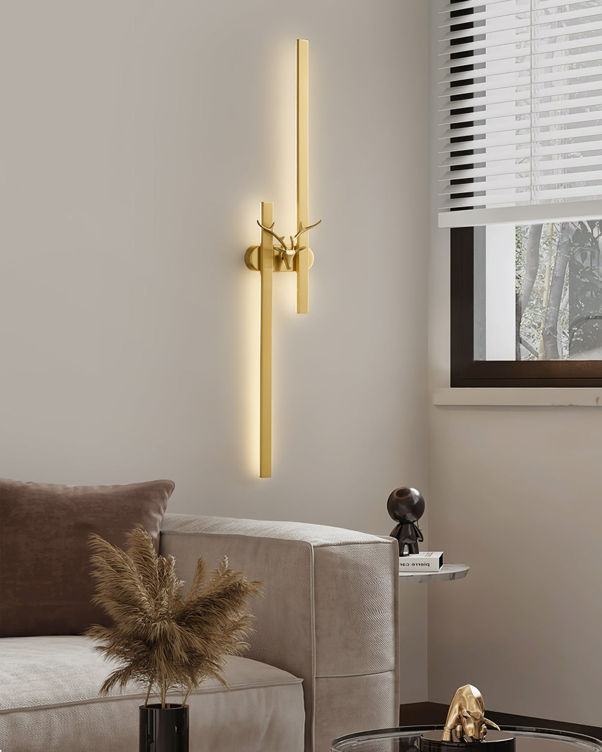 Thereline Classique Cerf Laiton Applique