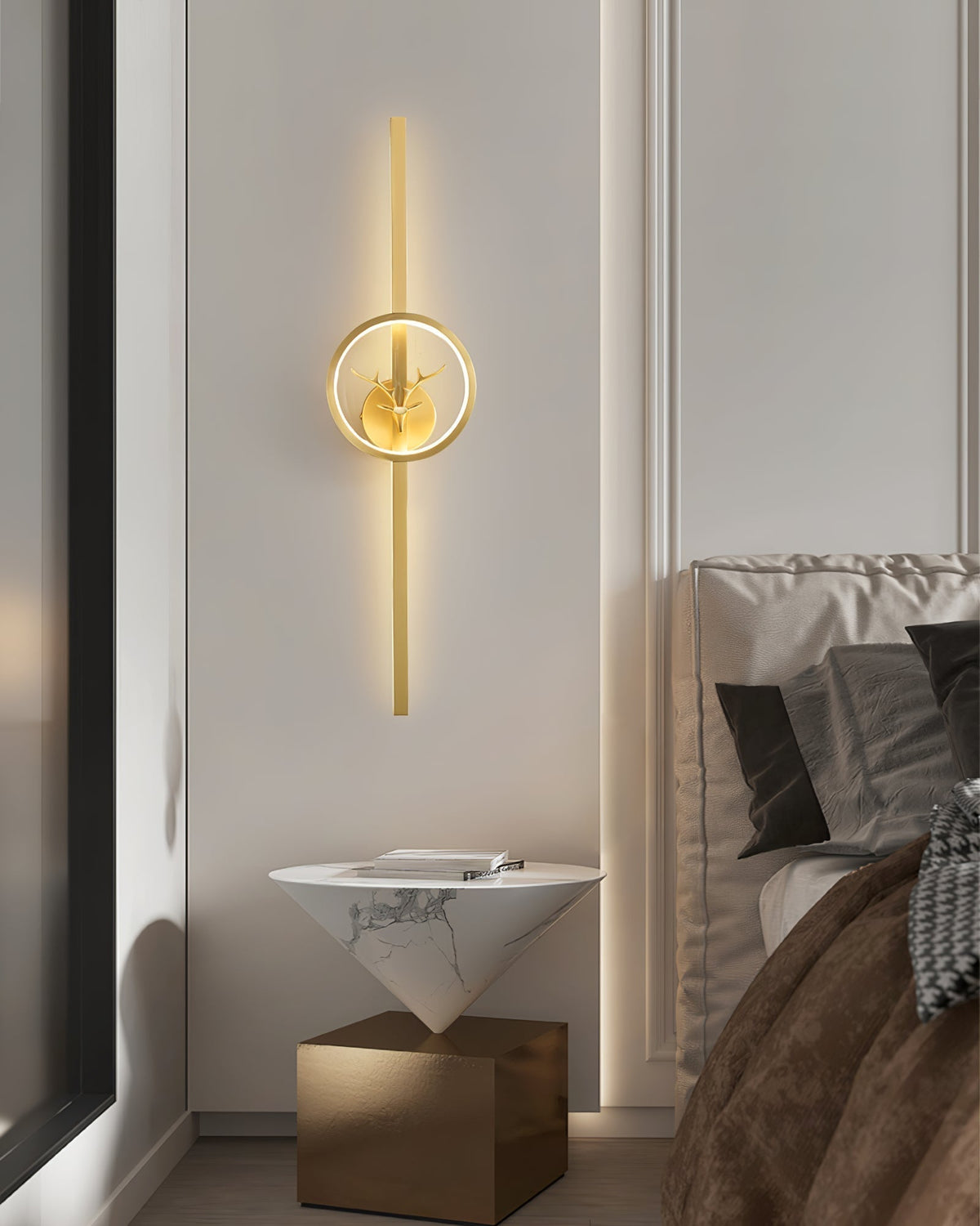Thereline Classique Cerf Laiton Applique