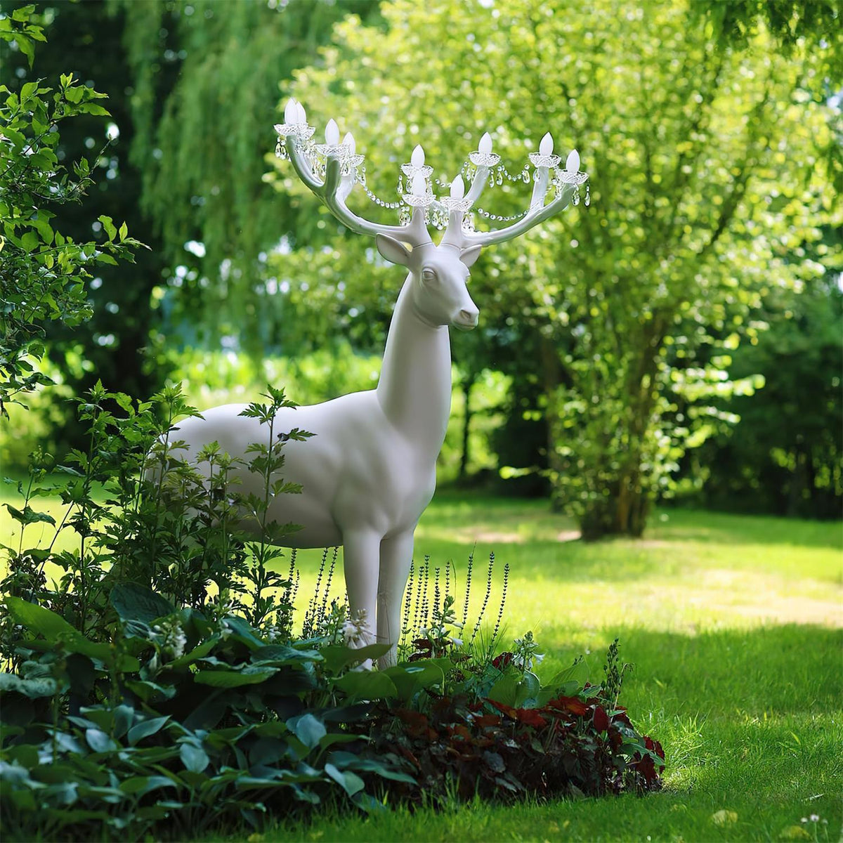 Stag Lampadaire Sculpture