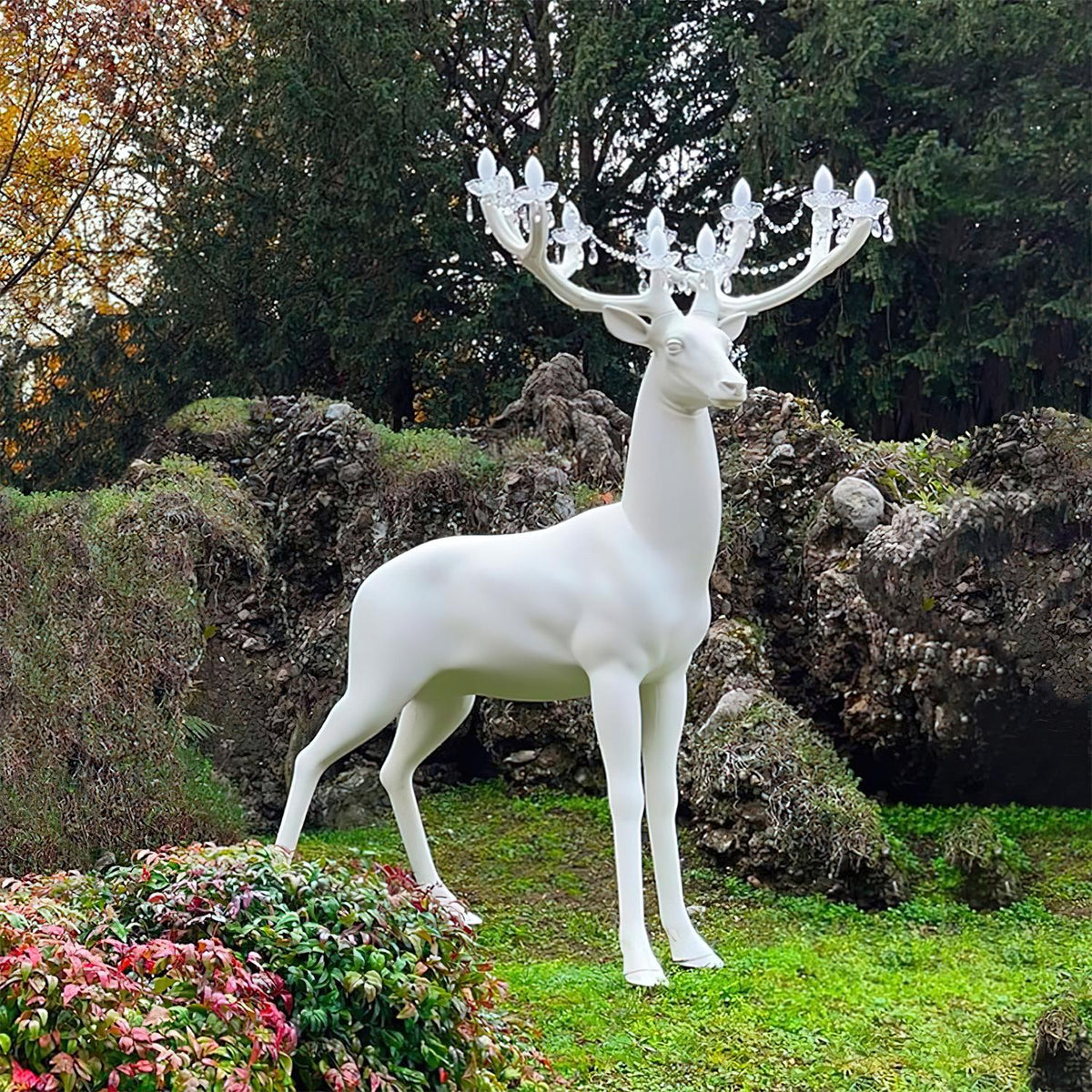 Stag Lampadaire Sculpture