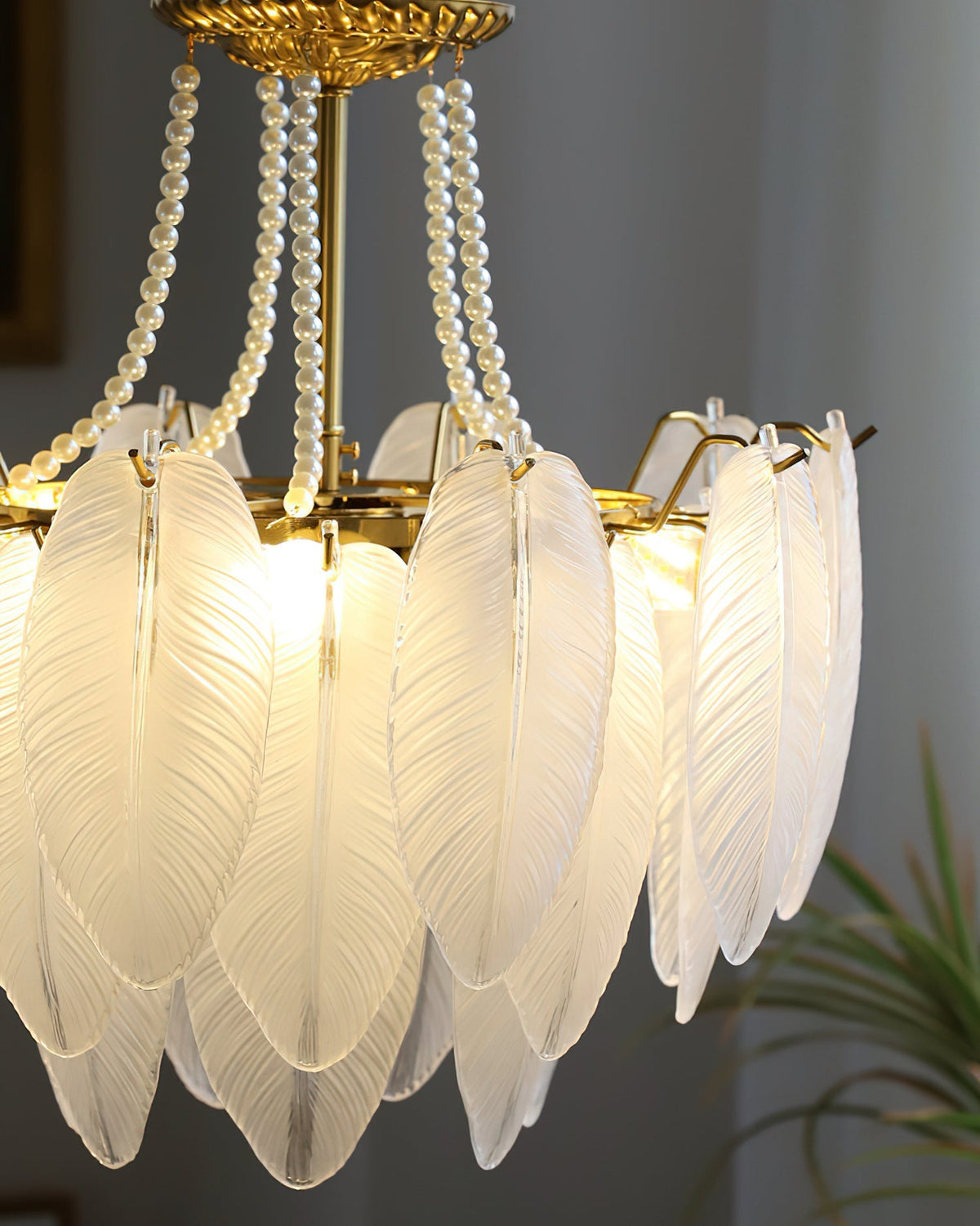 The Antheia Chandelier as a centerpiece in a grand entryway.