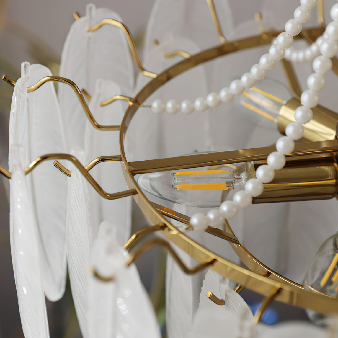 Lifestyle image showing the scale of the Antheia Chandelier in a room.