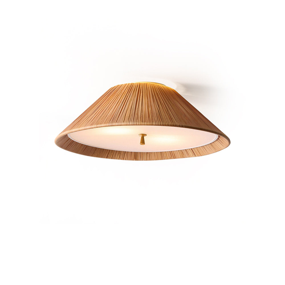 Bodie Rattan Ceiling Mount shown against a white background.