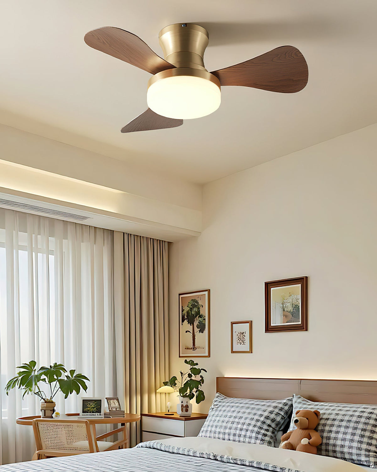 Diagram showing the dimensions of the Brennan Ceiling Fan Light: 30-inch diameter.