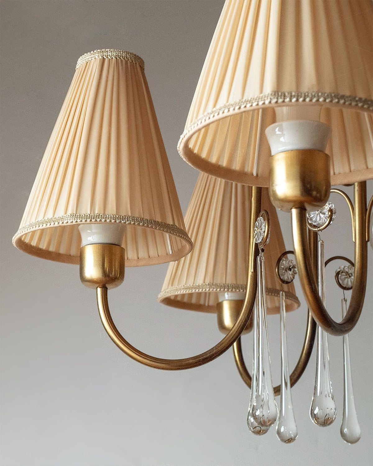 The 6-light version of the Chateaux chandelier against a neutral background.