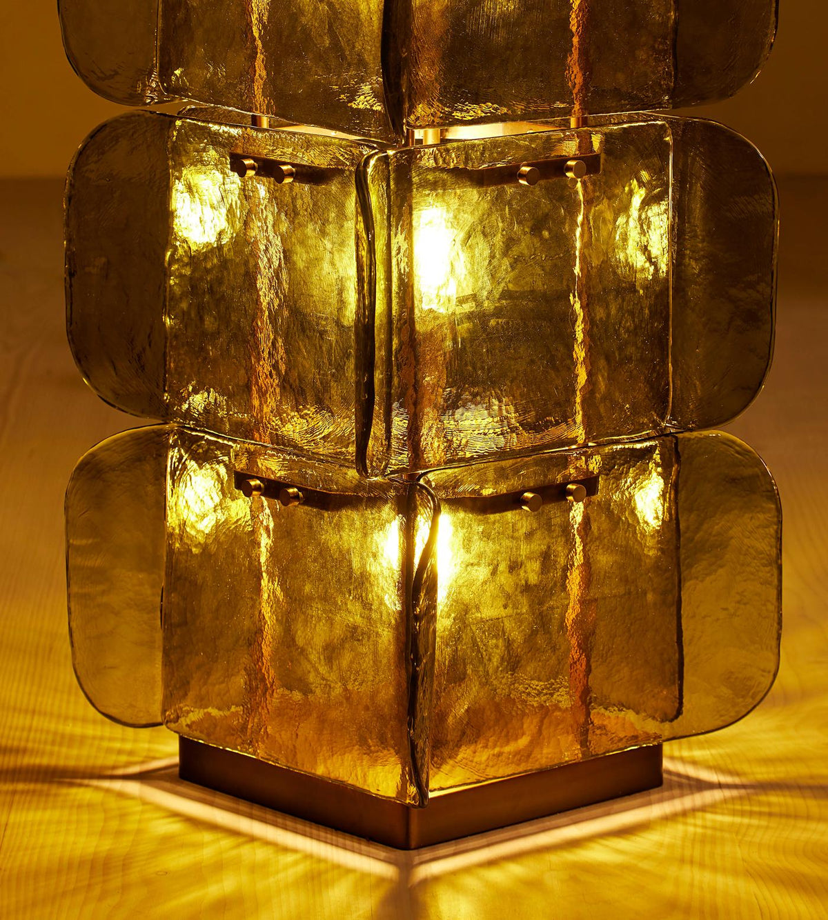 Lifestyle image featuring the lamp in a spacious entryway.