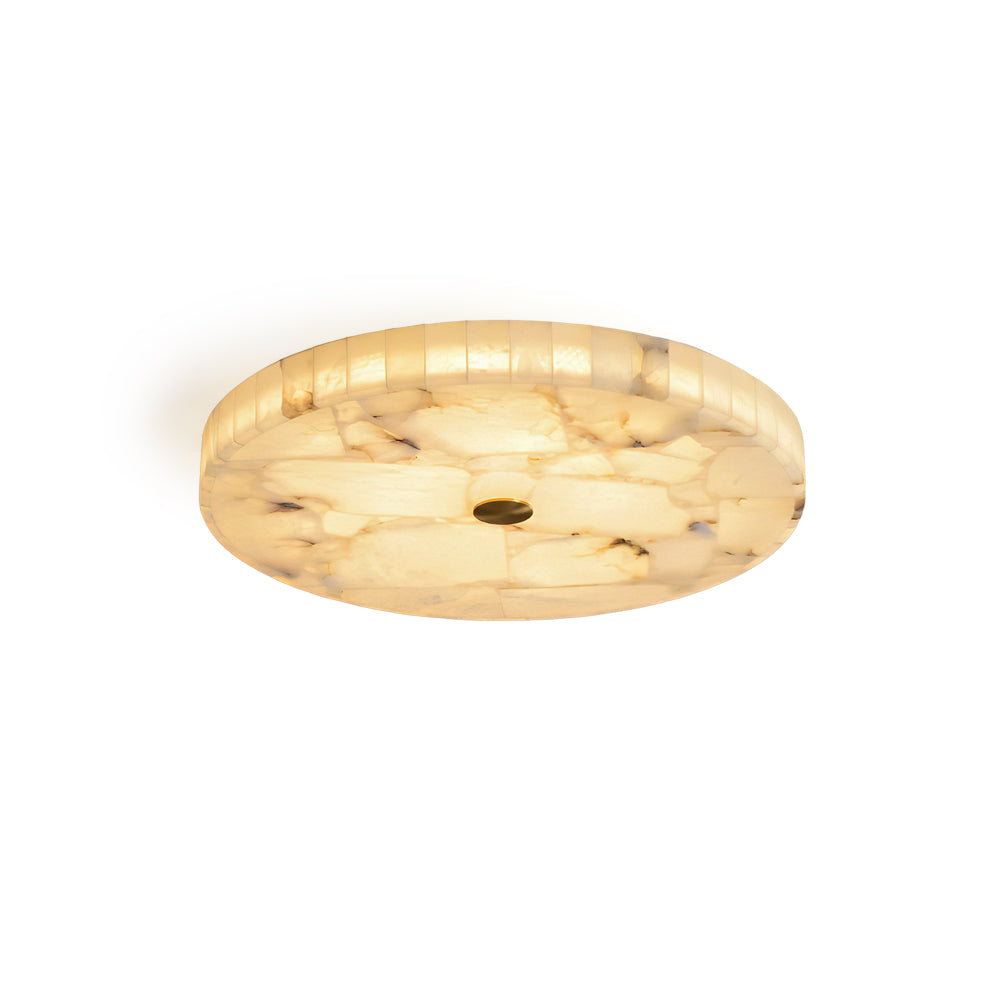 Darrow Alabaster Ceiling Mount in a modern entryway.